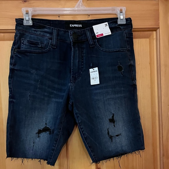 Express Pants - Express slim hyper stretch long shorts NWT